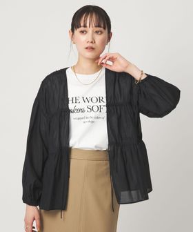 green label relaxing/ボイル 2WAY リボン ギャザー ブラウス/シャツ / ブラウス