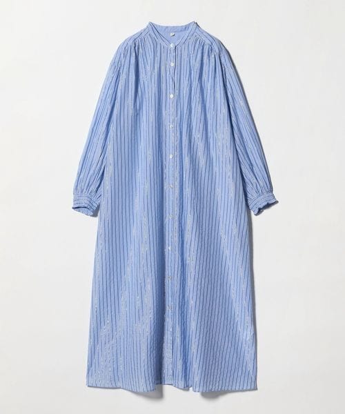 green label relaxing/ギャザー シャツワンピース/ワンピース