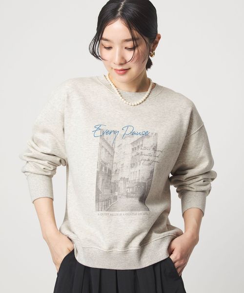 green label relaxing/【WEB限定】＜at ease＞フォト プリント スウェット プルオーバー/スウェット / パーカー