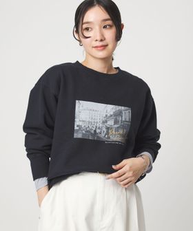 green label relaxing/【WEB限定】＜at ease＞フォト プリント スウェット プルオーバー/スウェット / パーカー