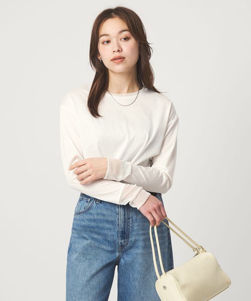 green label relaxing/ソデ チュール プルオーバー カットソー/Tシャツ / カットソー