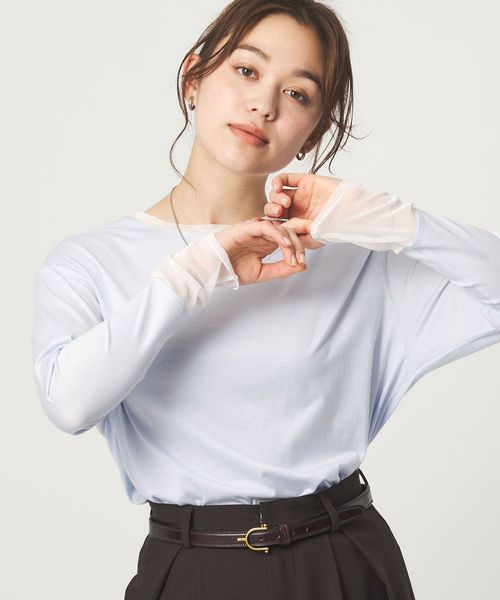 green label relaxing/ソデ チュール プルオーバー カットソー/Tシャツ / カットソー