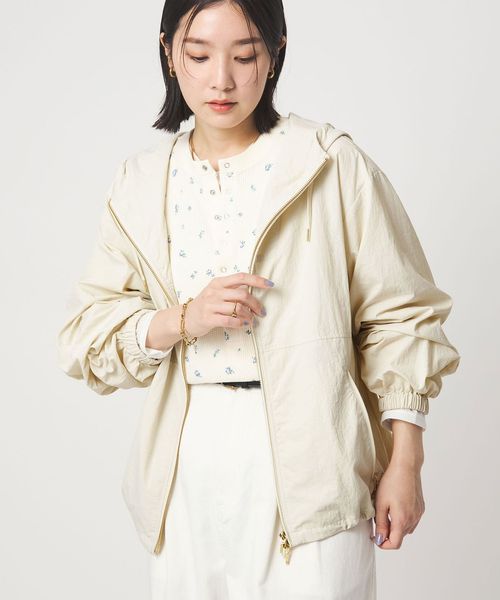 green label relaxing/【WEB限定】＜at ease＞フード ブルゾン マシンウォッシャブル 撥水 UVカット/マウンテンパーカー / ウィンドブレーカー