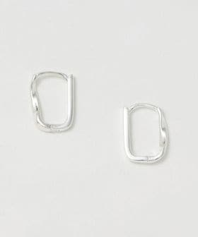 ANNA SOTTILOTTA/＜ANNA SOTTILOTTA＞ヒネリ スクエア フープピアス/ピアス（両耳用）