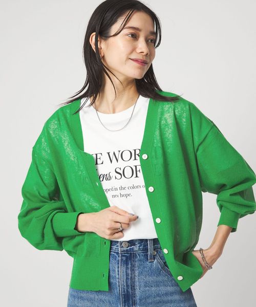 green label relaxing/【結論シリーズ】ビューティーネック2WAYカーデ ウォッシャブル/カーディガン / ボレロ