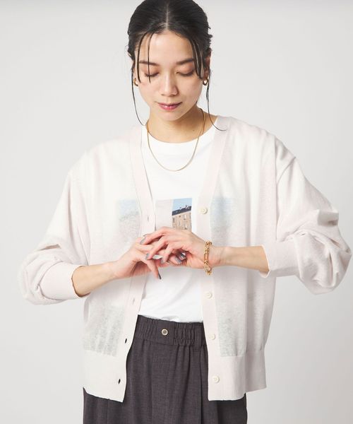 green label relaxing/【結論シリーズ】ビューティーネック2WAYカーデ ウォッシャブル/カーディガン / ボレロ