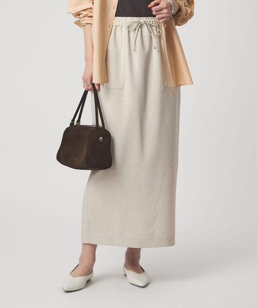 green label relaxing/［size SHORTあり］スラブオックス スカート マシンウォッシャブル/ミモレ / ロング