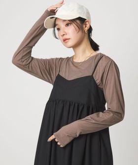 green label relaxing/【WEB限定】＜at ease＞シアー テンジク ロングスリーブ カットソー/Tシャツ / カットソー