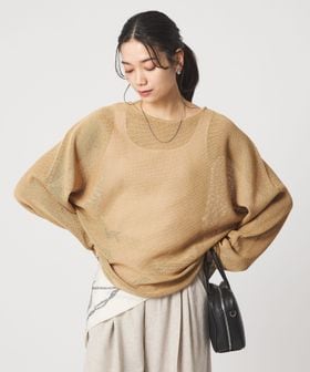 green label relaxing/ペーパー ニット プルオーバー ウォッシャブル/ニット / セーター