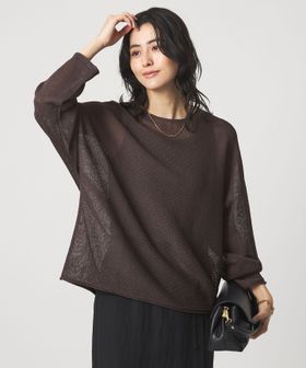 green label relaxing/ペーパー ニット プルオーバー ウォッシャブル/ニット / セーター