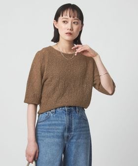 green label relaxing/ノットヤーン ショートスリーブ プルオーバー ウォッシャブル/ニット / セーター