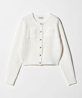 green label relaxing/ケーブル ニット カーディガン ウォッシャブル/カーディガン / ボレロ