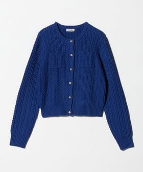 green label relaxing/ケーブル ニット カーディガン ウォッシャブル/カーディガン / ボレロ