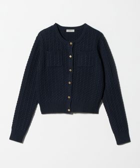 green label relaxing/ケーブル ニット カーディガン ウォッシャブル/カーディガン / ボレロ