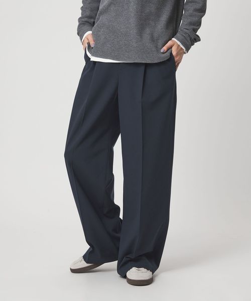 green label relaxing/【WEB限定】＜at ease＞オルマイ ワイド パンツ ウォッシャブル ストレッチ UVカット/イージーパンツ