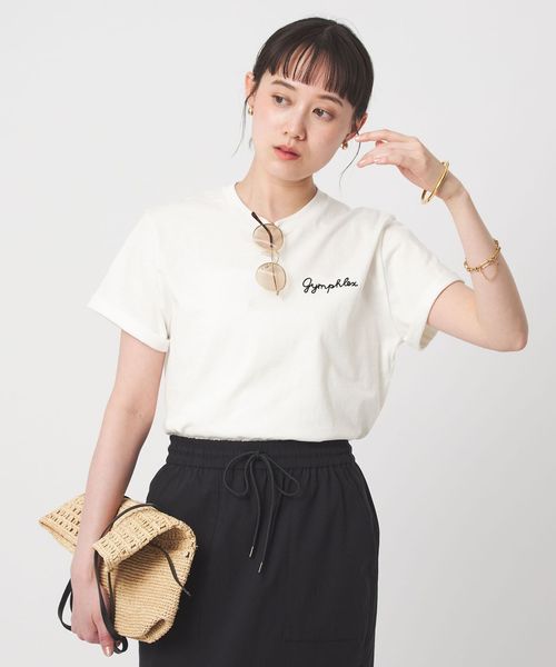 Gymphlex/＜Gymphlex＞ショートスリーブ エンブロイダリー Tシャツ/Tシャツ / カットソー