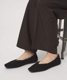 green label relaxing/ウェルネスシアー スクエア V フラットシューズ / ニットシューズ/フラットシューズ