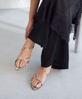 green label relaxing/ライン フラット サンダル/サンダル