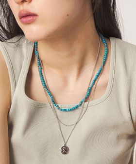 green label relaxing/3WAY ターコイズカラー＆コイン ネックレス/ネックレス