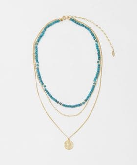 green label relaxing/3WAY ターコイズカラー＆コイン ネックレス/ネックレス