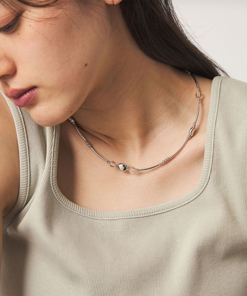 green label relaxing/ミックス チョーカー ネックレス/ネックレス