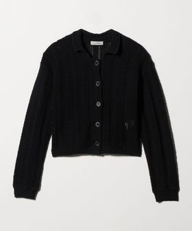 green label relaxing/メッシュ ポロカーディガン ウォッシャブル/カーディガン / ボレロ