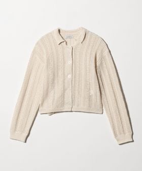 green label relaxing/メッシュ ポロカーディガン ウォッシャブル/カーディガン / ボレロ