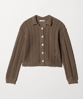 green label relaxing/メッシュ ポロカーディガン ウォッシャブル/カーディガン / ボレロ