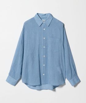 green label relaxing/＜LOW CLASSIC Lc＞オーバーサイズ チェック シャツ ライトブルー/シャツ / ブラウス