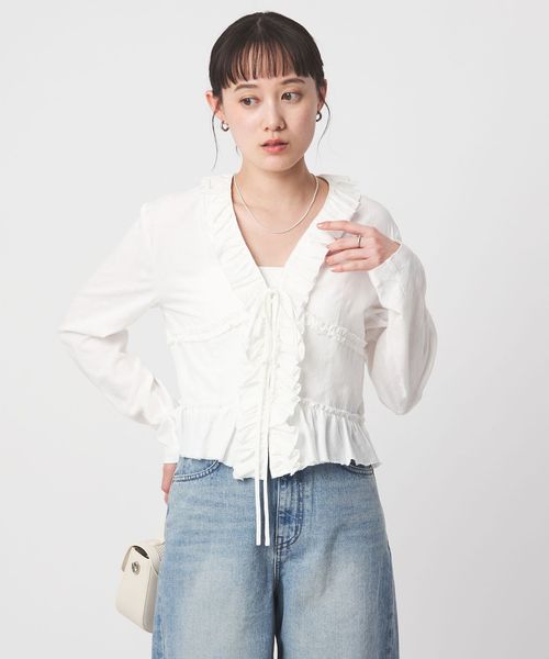 LOW CLASSIC Lc/ ＜LOW CLASSIC Lc＞ラッフル ブラウス/シャツ / ブラウス