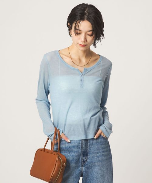 LOW CLASSIC Lc/ ＜LOW CLASSIC Lc＞ヘンリーネック ロングスリーブ カットソー/Tシャツ / カットソー