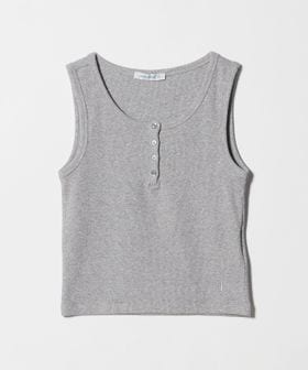 green label relaxing/ ＜LOW CLASSIC Lc＞ヘンリーネック ノースリーブ カットソー ミディアムグレー/Tシャツ / カットソー