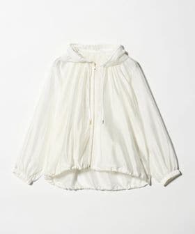 green label relaxing/シアー ギャザー フード ブルゾン/その他コート / ブルゾン