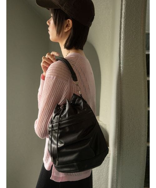 green label relaxing/【WEB限定】＜PARTE＞ポケットドロスト バッグ  はっ水/ショルダーバッグ