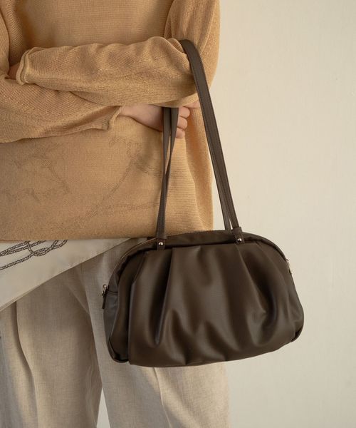 green label relaxing/＜PARTE＞2WAYギャザーボストンバッグ はっ水/ショルダーバッグ