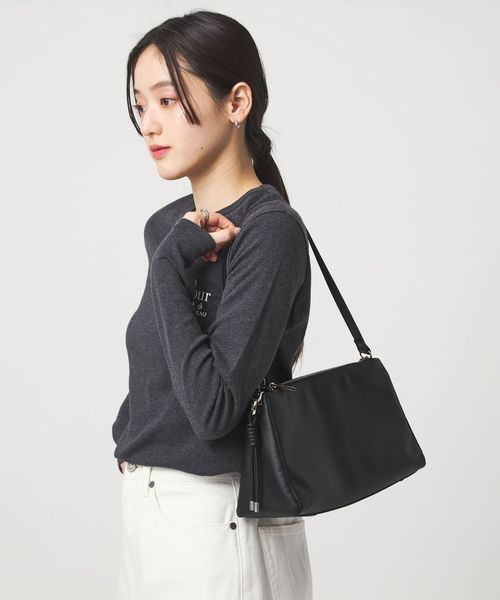 green label relaxing/＜PARTE＞2WAY スクエア ショルダーバッグ はっ水/ショルダーバッグ