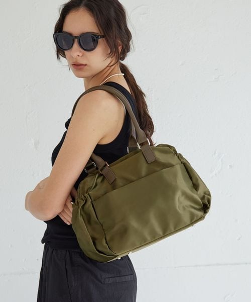 green label relaxing/【WEB限定】2WAY Wジップ ボストン バッグ はっ水/ボストンバッグ