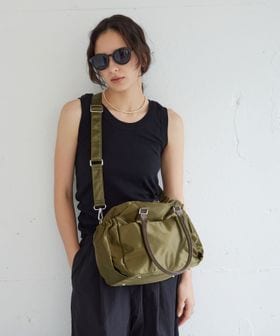 green label relaxing/【WEB限定】2WAY Wジップ ボストン バッグ はっ水/ボストンバッグ