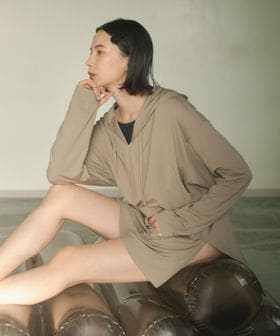 green label relaxing/ラッシュプルオーバー パーカー ラッシュガード / スイムウェア/水着