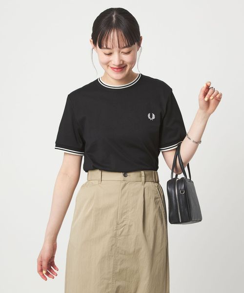 FRED PERRY/【WEB限定】＜FRED PERRY＞ツインティップ Tシャツ/Tシャツ / カットソー