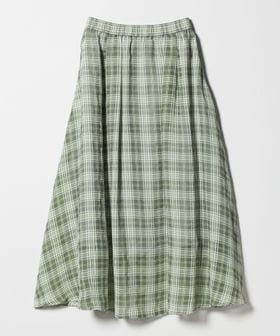 green label relaxing/シアー チェック ロング スカート/ミモレ / ロング