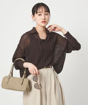 green label relaxing/メッシュ ポロプルオーバー/ニット / セーター