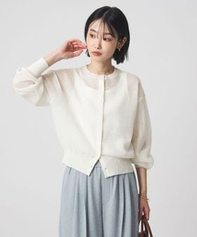 green label relaxing/シアー フォルム カーディガン ウォッシャブル/カーディガン / ボレロ