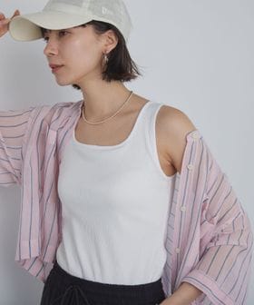 green label relaxing/デコルテタンクトップ / カップインナー/タンクトップ / キャミソール