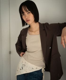 green label relaxing/デコルテタンクトップ/タンクトップ / キャミソール