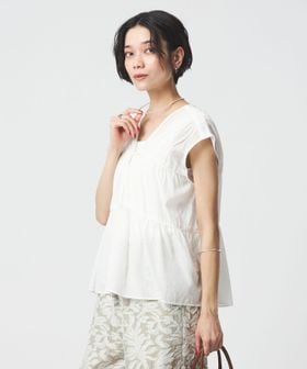 green label relaxing/ボリューム 2WAY リボン ノースリーブ ブラウス/シャツ / ブラウス