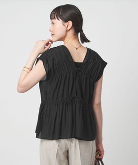 green label relaxing/ボリューム 2WAY リボン ノースリーブ ブラウス/シャツ / ブラウス