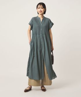 green label relaxing/マイクロ ピンタック ワンピース/ワンピース