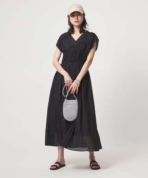 green label relaxing/ティアード ギャザー ワンピース/ワンピース