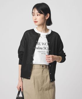 green label relaxing/シアー サーマル 2WAY カーディガン/カーディガン / ボレロ